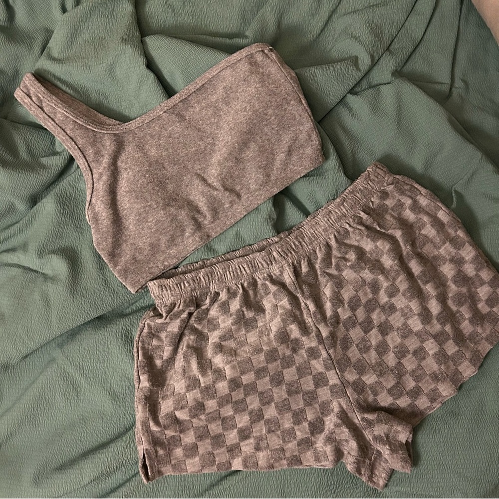 Terrycloth matching set🩶